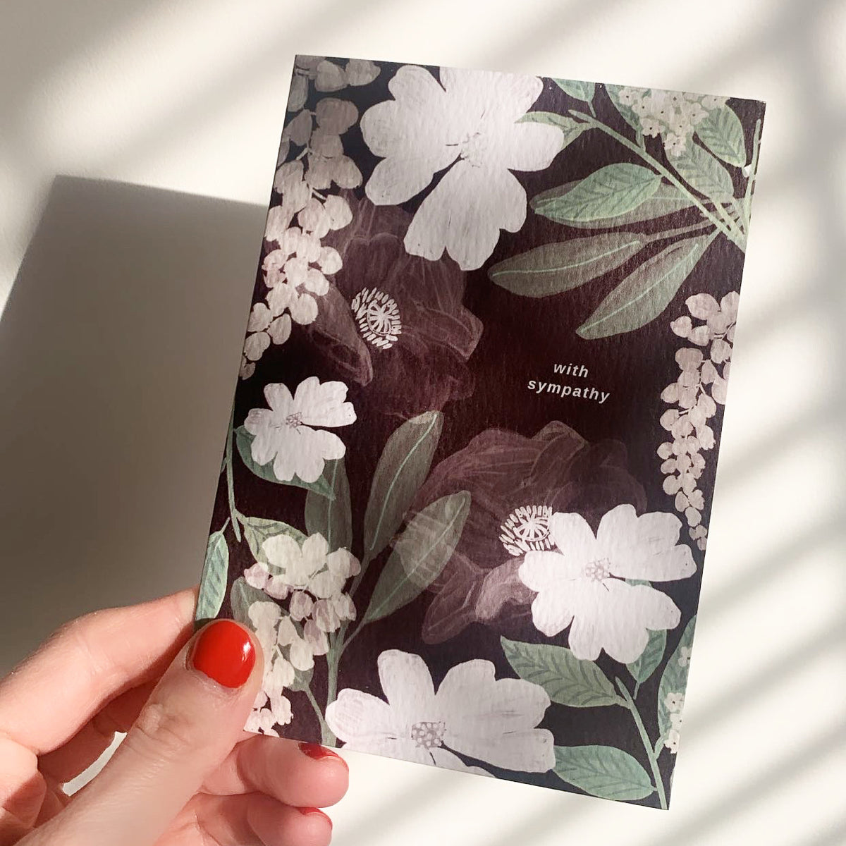 With Sympathy Greeting Card